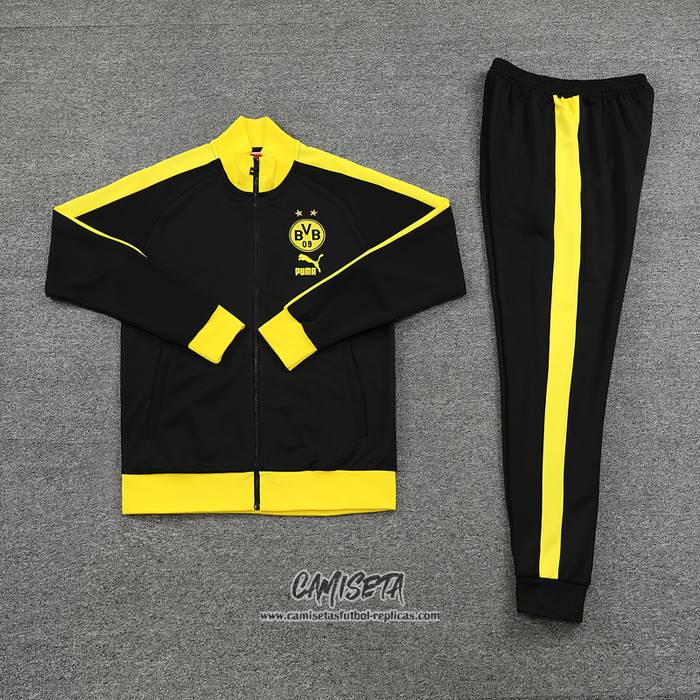Chandal de Chaqueta del Borussia Dortmund 2023-2024 Negro